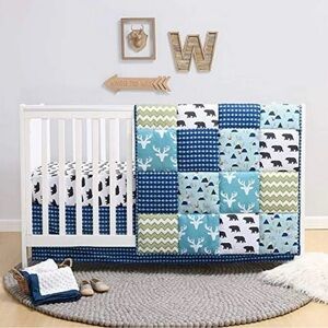 The Peanutshell baby crib bedding set 4 piece